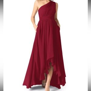 New Azazie Mathilda Burgundy Dress